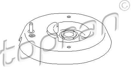 Suspension Strut Support Mount 721 809