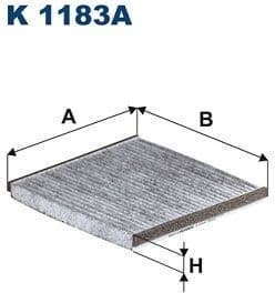 Filter, cabin air K 1183A
