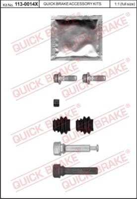 Guide Sleeve Kit, brake caliper 113-0014X