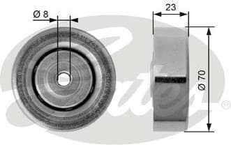 Tensioner Pulley, V-ribbed belt DriveAlign™ T36161