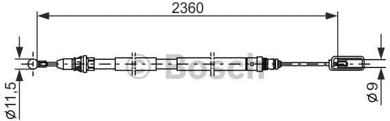 Cable Pull, parking brake 1 987 477 714