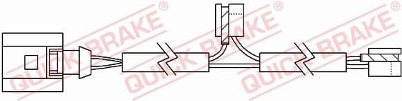 Warning Contact, brake pad wear WS 0374 A