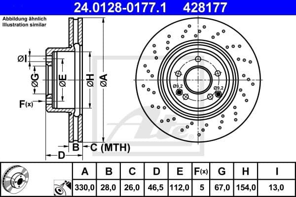 Brake Disc 24.0128-0177.1