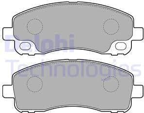 Brake Pad Set, disc brake LP2204