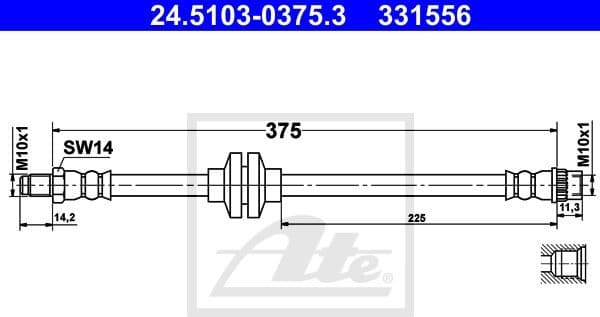 Brake Hose 24.5103-0375.3