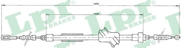 Cable Pull, parking brake C0044B