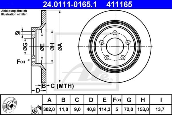 Brake Disc 24.0111-0165.1
