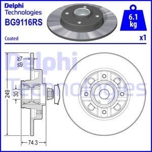 Brake Disc BG9116RS