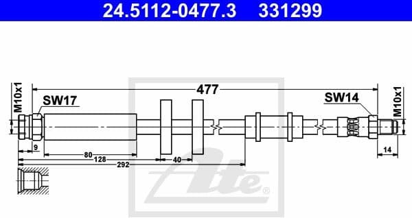 Brake Hose 24.5112-0477.3