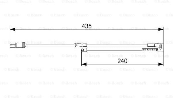 Warning Contact, brake pad wear 1 987 473 543 - image 5
