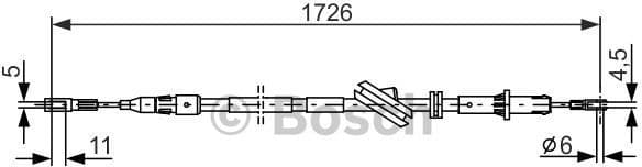 Cable Pull, parking brake 1 987 477 897