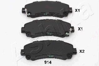 Brake Pad Set, disc brake 50-09-914