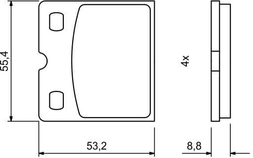 Brake Pad Set, disc brake 0986494775 - image 7