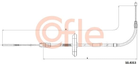 Cable Pull, parking brake 10.4313