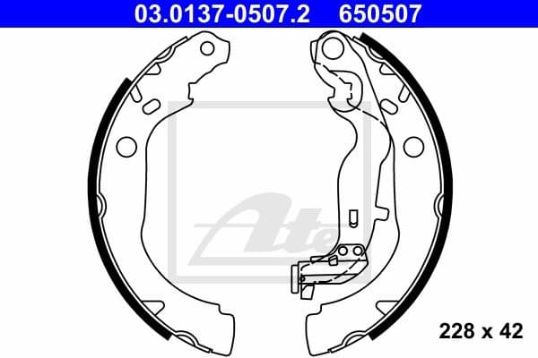 Brake Shoe Set 03.0137-0507.2