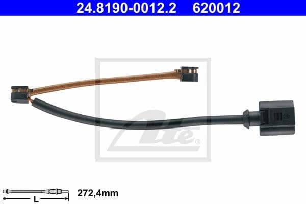 Warning Contact, brake pad wear 24.8190-0012.2