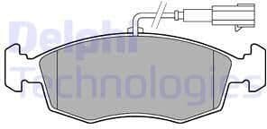Brake Pad Set, disc brake LP2288
