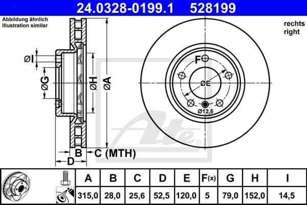 Brake Disc PowerDisc 24.0328-0199.1