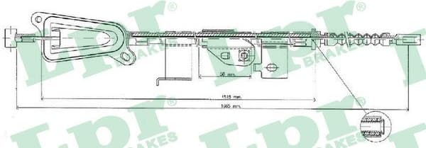 Cable Pull, parking brake C0483B