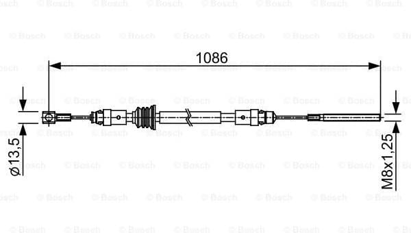 Cable Pull, parking brake 1 987 482 547