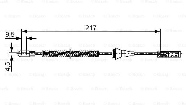 Cable Pull, parking brake 1 987 482 461