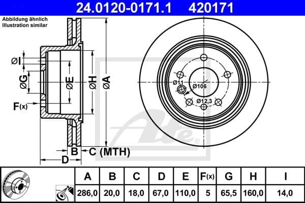 Brake Disc 24.0120-0171.1