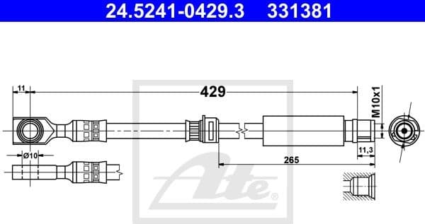 Brake Hose 24.5241-0429.3