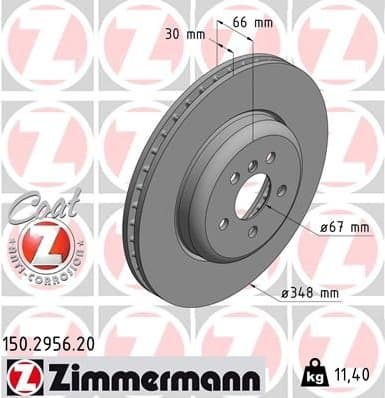 Brake Disc COAT Z 150.2956.20