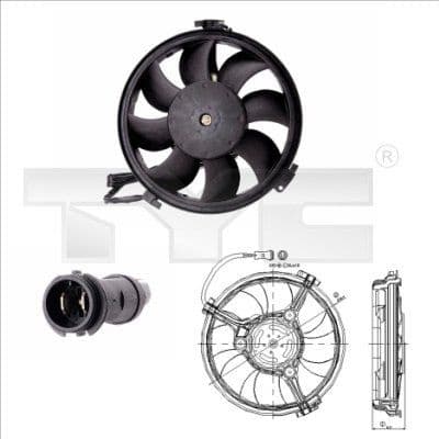 Fan, air conditioning condenser 802-0004