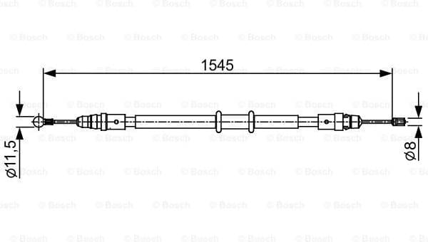 Cable Pull, parking brake 1 987 482 551