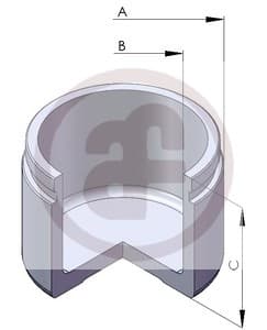 Piston, brake caliper D02595