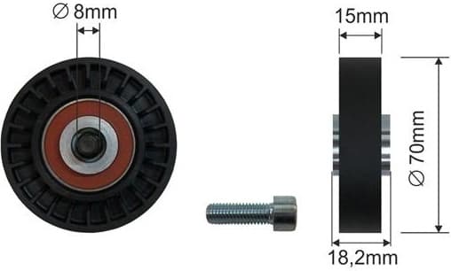 Tensioner belt DEX268