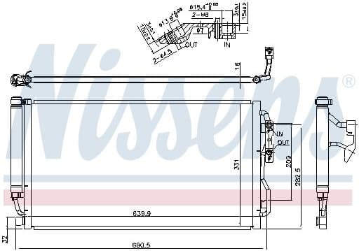 Condenser, air conditioning ** FIRST FIT ** 940590