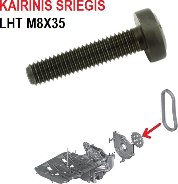 Bolt pulley, sprocket 11417823426