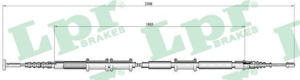 Cable Pull, parking brake C0473B
