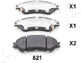Brake Pad Set, disc brake 50-08-821