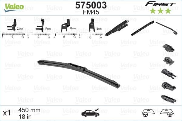 Wiper Blade FIRST MULTICONNECTION 575003