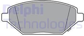 Brake Pad Set, disc brake LP3301