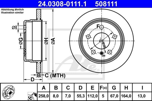 Brake Disc PowerDisc 24.0308-0111.1