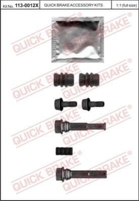 Guide Sleeve Kit, brake caliper 113-0012X