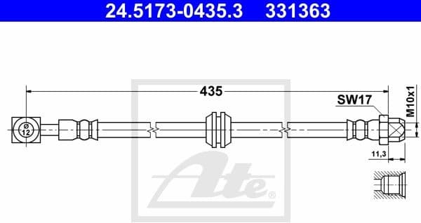 Brake Hose 24.5173-0435.3