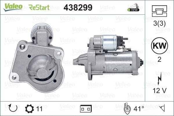 Starter VALEO ORIGINS NEW STOP&START OE TECHNOLOGY 438299
