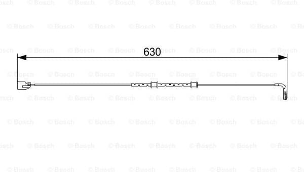 Warning Contact, brake pad wear 1 987 473 555 - image 5