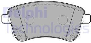 Brake Pad Set, disc brake LP2203