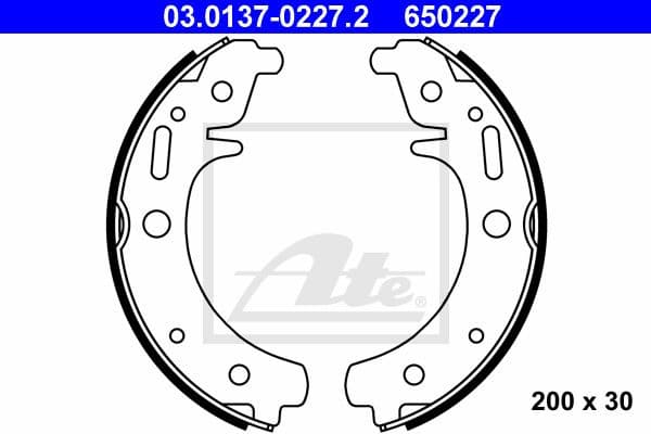 Brake Shoe Set 03.0137-0227.2