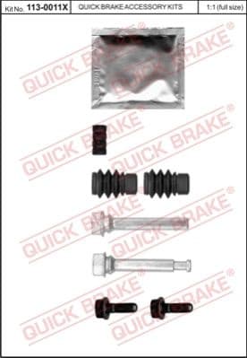 Guide Sleeve Kit, brake caliper 113-0011X
