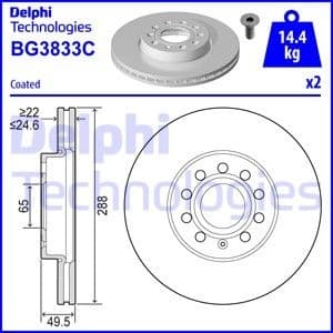 Brake Disc BG3833C