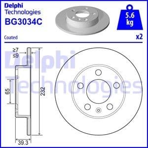 Brake Disc BG3034C