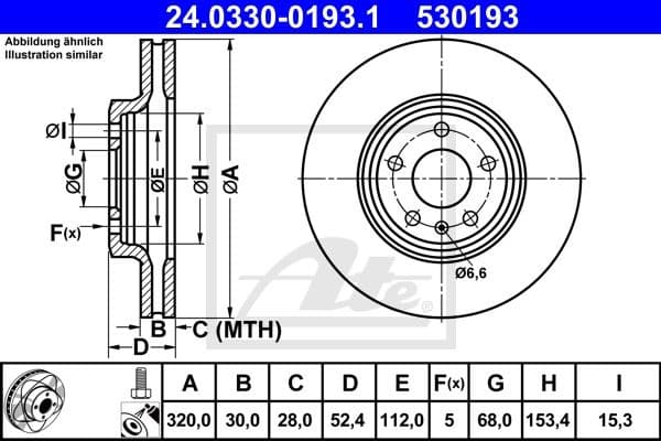 Brake Disc PowerDisc 24.0330-0193.1