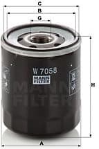 Oil Filter W 7058
